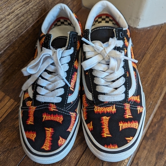 Vans x Thrasher limited edition old skool sneaker M Sz 8 W 10, low top - Picture 7 of 16